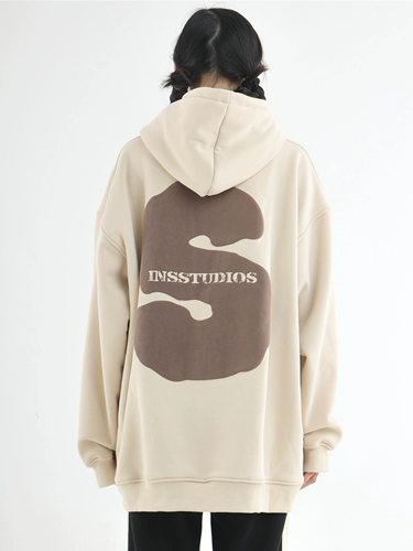 INSstudios Ретро замшевая трехмерная утепленная толстовка для влюбленных, толстовка с капюшоном, с печатью вашего логотипа