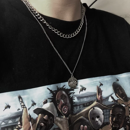 Ретро трендовые аксессуары в стиле хип-хоп, ожерелье подходит для мужчин и женщин, коллекция 2021