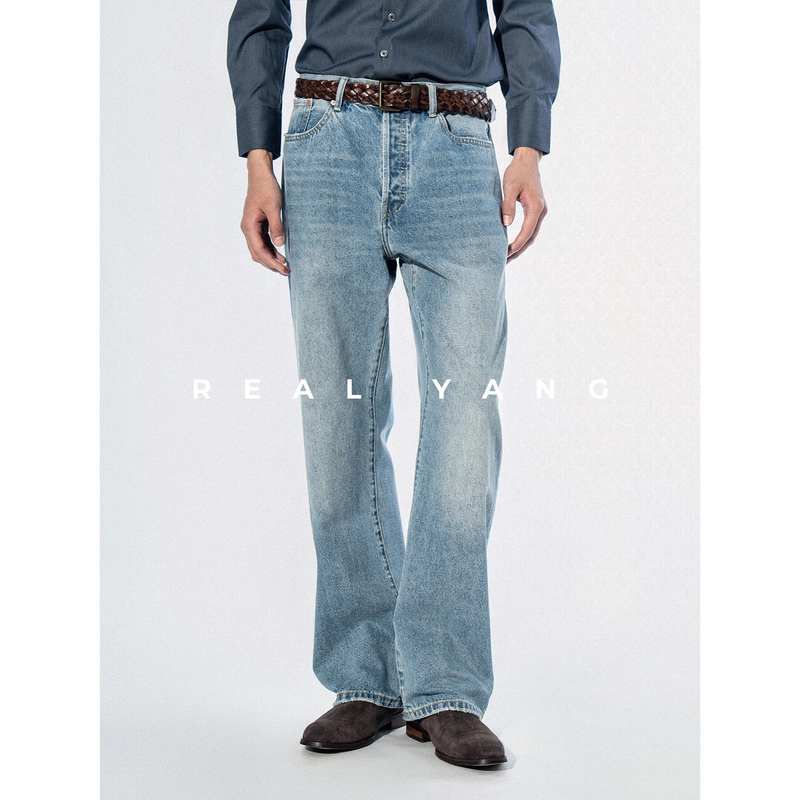 Real Yang New Product Rrl Classic Straight-Leg Versatile Minimalist Style Jeans Men's Pants Suitable for All Seasons Real Yang New Product Rrl Classic Straight-Leg Versatile Minimalist Style Jeans Men's Pants Suitable for All Seasons