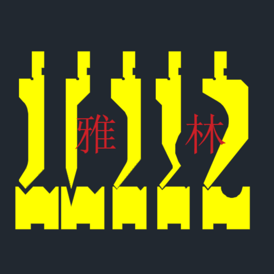 CNC bending machine mold Bending sharp knife mold Arc mold Bending machine knife mold tool Bending 90