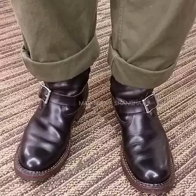 (MAD MAX) customized service WHITES BOOTS engineer locomotive BOOTS American retro