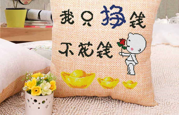 Mới 2019 dòng sofa phòng thêu khâu sống gối xe gối một cặp thêu thêu hiện đại nhỏ gọn đơn giản - Công cụ & phụ kiện Cross-stitch tranh thêu chữ thập sơn thủy hữu tình