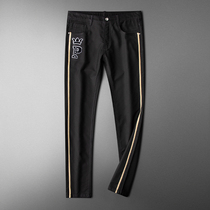 Break Code Clear Cabin Quality Assurance Autumn Winter Style White Casual Pants Mens Body Small Feet Men Fashion Embroidered Pants