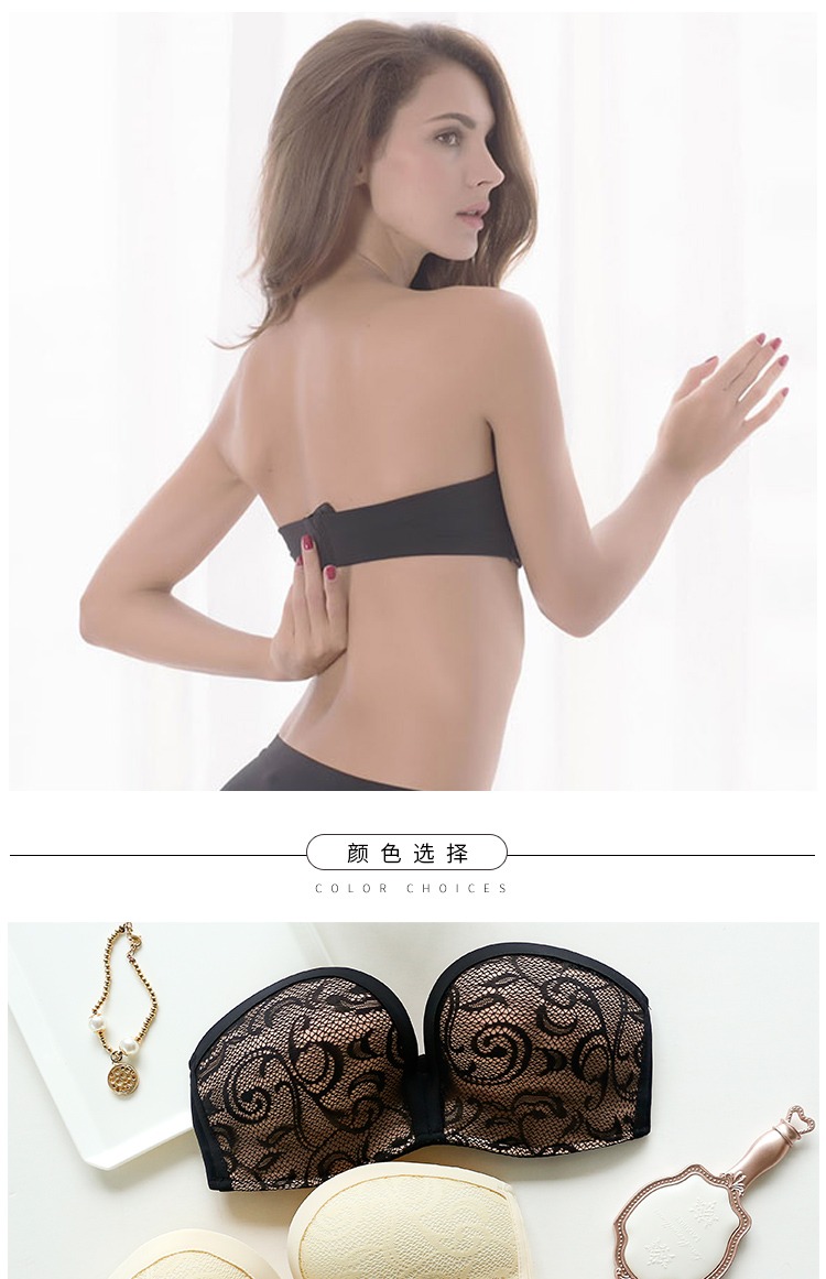 Quần lót nữ quây ống ren hàng đầu không có vòng thép tập hợp vô hình chống trượt mùa hè mỏng đồ lót gợi cảm nữ shop đồ lót cao cấp