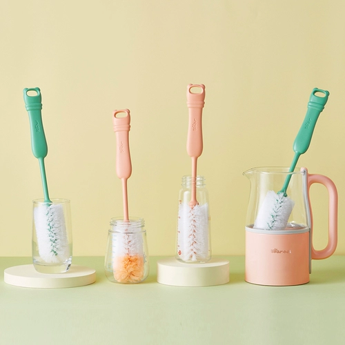 Универсальное моющее средство для бутылочек, ершик для бутылочки, щетка, гигиеническая трубочка, детская соска, щеточка, кисть, с медвежатами, инструмент для очистки