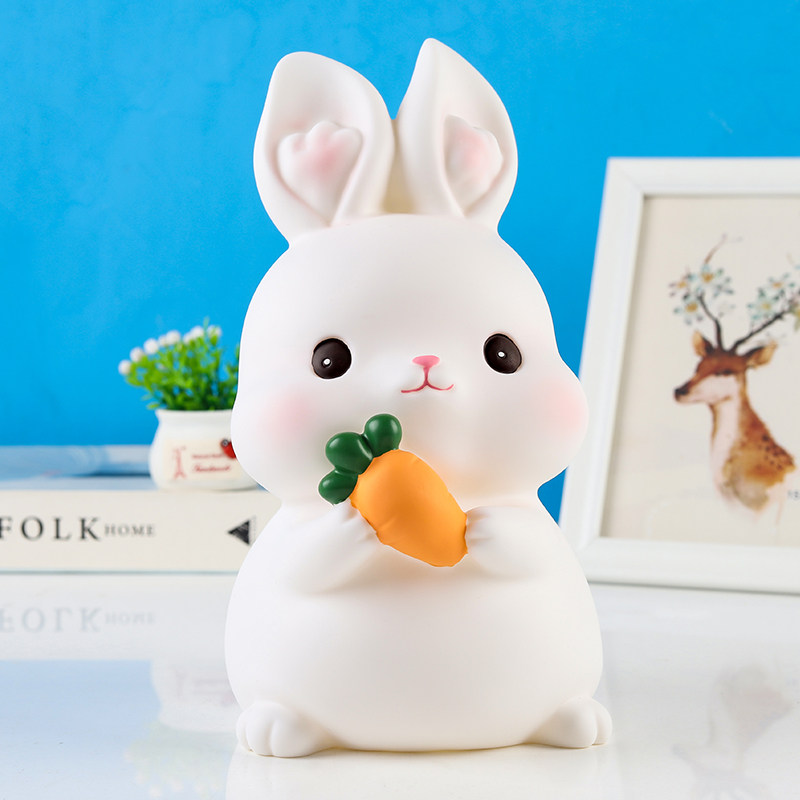 Rabbit piggy bank 2022 new children's girl boy piggy bank piggy bank girl cartoon large capacity