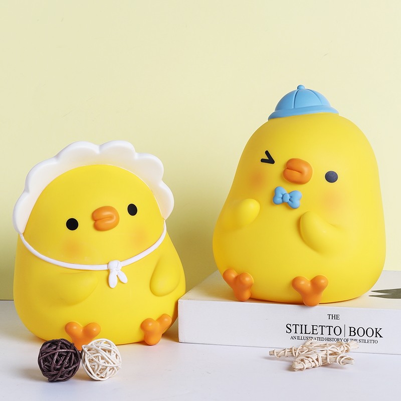 Storage tank Chicken piggy bank Girls children's drop-proof piggy bank Piggy bank cute can save up to large capacity creativity