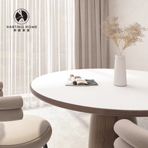 Restaurant Pure Color Round Table Cloth Waterproof Anti Oil Wash Leather Tea Table Mat Living Room Home Light Lavish Round Table Cloth