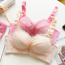 Thickened bra womens super thick small chest artifact lace gathering without steel ring to adjust the flat chest a Cup underwear