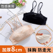 Super thick bra beauty back gathered thick 8CM without steel ring small chest sexy breast wrapped chest bra bra anti-gleam lace underwear