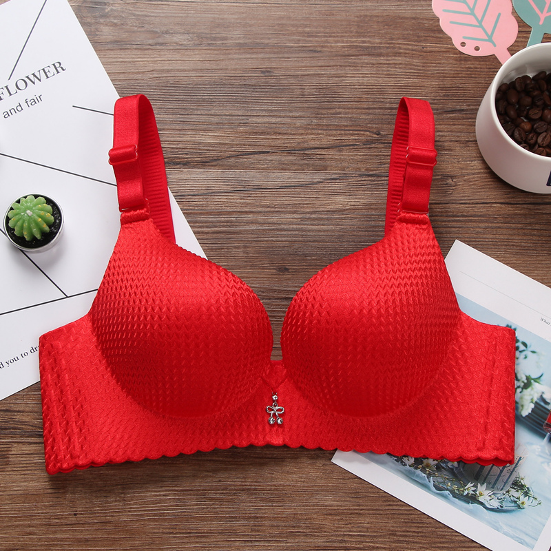 Không dấu vết không vòng thép tập hợp trên Tot dày dày siêu dày 6cm áo ngực aa ngực nhỏ ngực phẳng đồ lót gợi cảm 8CM áo lót nâng ngực