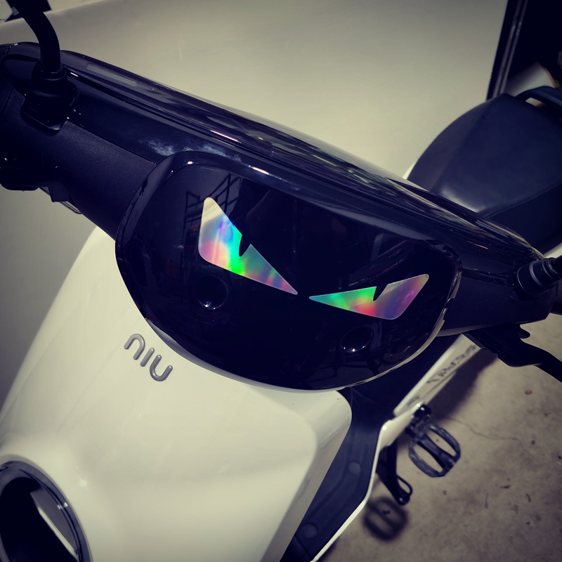 HF car sticker motorcycle MQIS M2 NQI battery car windshield sticker reflective decoration modified sticker