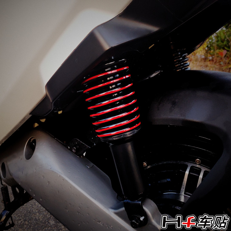 hf car sticker small cow f0 ms u u1 electric car spring change color retrofit sticker shock absorbing change color car sticker