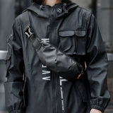 Мужская тактическая нагрудная сумка, трендовая сумка через плечо для велоспорта, спортивная поясная сумка, сумка на одно плечо