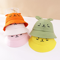 Baby hat spring and autumn protective hat female baby anti-droplet basin cap thin children fishermans hat summer sun hat boy