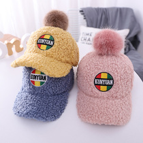 Baby baseball cap plus velvet thickened autumn and winter warm men and women baby cap Korean baby hat tide