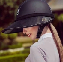 Equestrian helmet sun protection brim imported from the United States