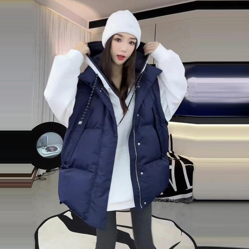 This Year's Popular Layered Vest, European Style, 2025 Autumn and Winter New Sleeveless Mid-Length Thickened down Jacket for Women