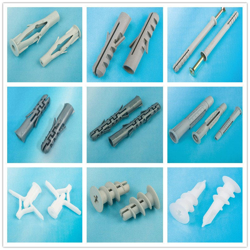 Plastic puffy rubber plug nylon inflation plug hollow wall solid wall expansion screw gypsum board porous brick factory direct sales