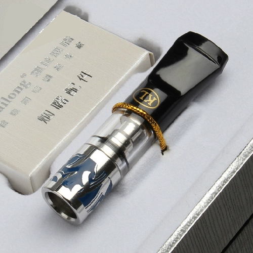 Короткий мундштук Chiron, моющийся мундштук, микропористый фильтр с двойной циркуляцией, мундштук, фильтр, китайский подарок на День святого Валентина парню