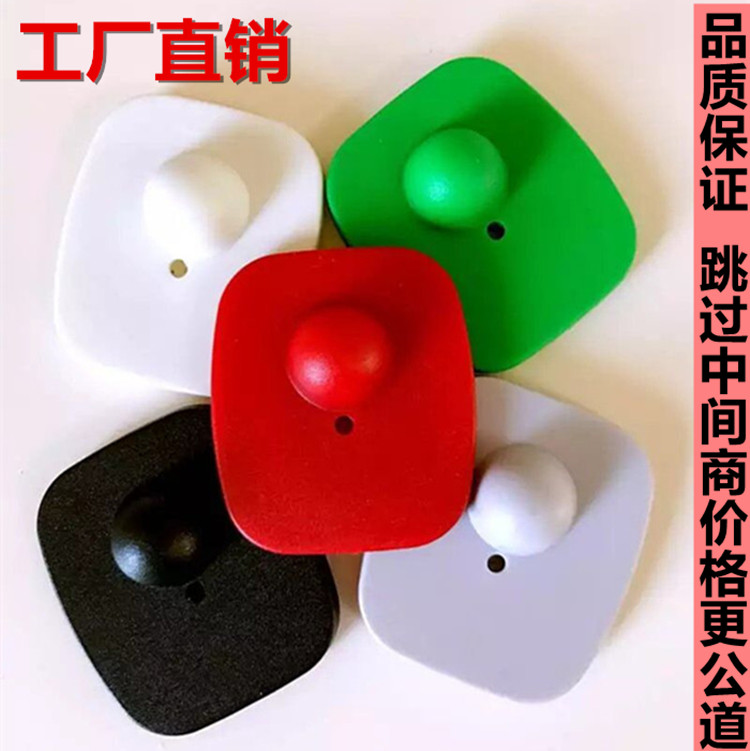 Clothing burglar-proof buckle Anti-theft hard tag supermarket burglar-proof magnetic buckle clothes burglar-proof button black small square door magnetic-Taobao