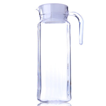 1.1 liter striped plastic kettle, unbreakable cold kettle, cold kettle, juice kettle, beverage kettle, dining utensils