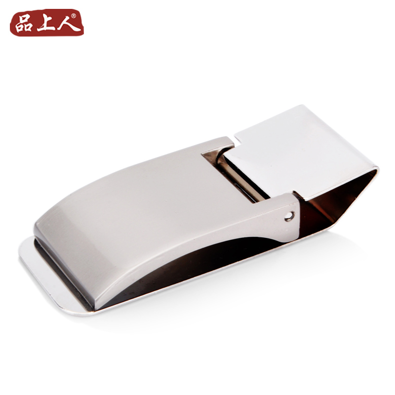 Stainless Steel Folding Metal Laminated Metal Wallet Banknote Clip Creative Raw Gift Novelty Notes Pinch Note Clips Men Ticket Clips