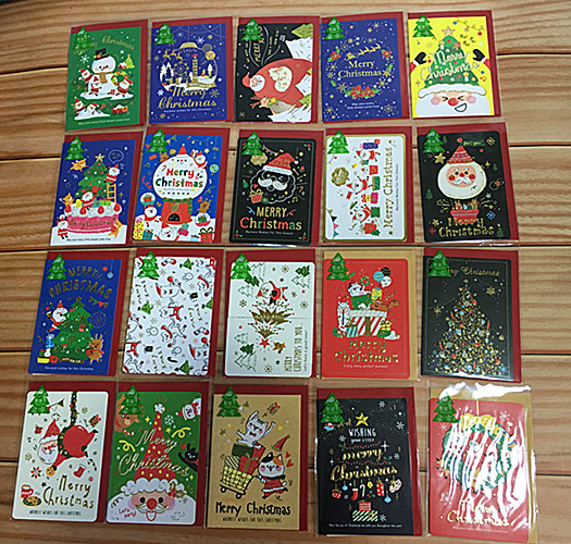 SEASON Taiwan Four Seasons Western Christmas Little Card 42K Christmas New Year Blessings Card Card