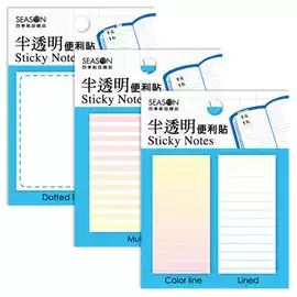 SEASON Taiwan Four seasons translucent post-it notes, everything stickers, notice stickers, N-time stickers, post-it notes, stickers, products
