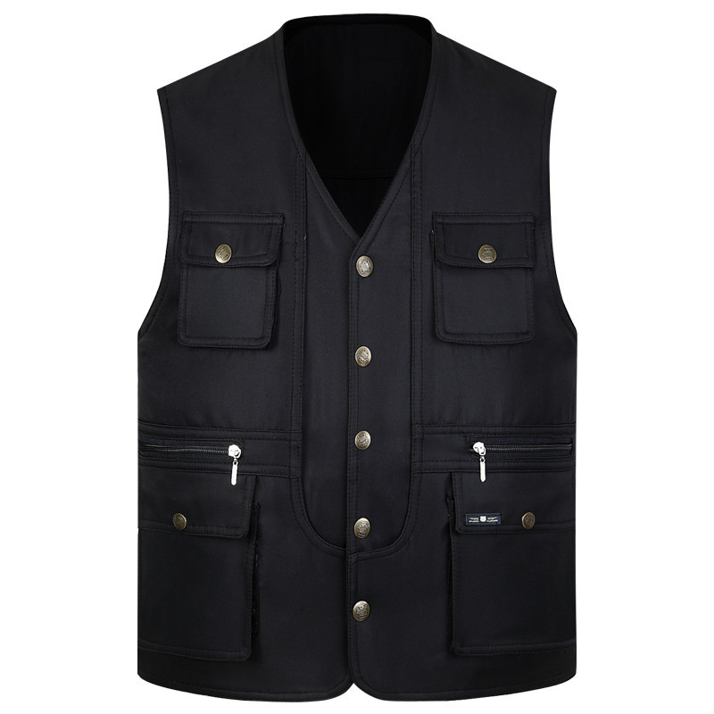 Multi-Pocket Vest for Men, Outdoor Thin Style, Loose Fit for Middle-Aged and Elderly, Suitable for Spring, Autumn, and Winter, Fishing, Photography, Workwear Vest Multi-Pocket Vest for Men, Outdoor Thin Style, Loose Fit for Middle-Aged and Elderly, Suitable for Spring, Autumn, and Winter, Fishing, Photography, Workwear Vest