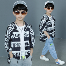 Childrens sunscreen clothing summer 2021 new foreign style boy Korean version of light breathable UV air-conditioning shirt coat