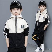 Childrens clothing boys autumn coat 2021 new foreign-style children thick middle-aged boy spring and autumn charge clothes tide