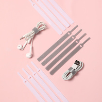 Mobile phone cable tie with data cable charging cable wire ribbon nylon Velcro headphone harness cable tie 10