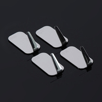 Stainless steel hook household strong wall-mounted metal wall simple dormitory bedroom bathroom kitchen free of holes
