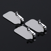 Large stainless steel hook metal adhesive hook minimalist bathroom kitchen student dormitory wall-mounted on the wall display hook