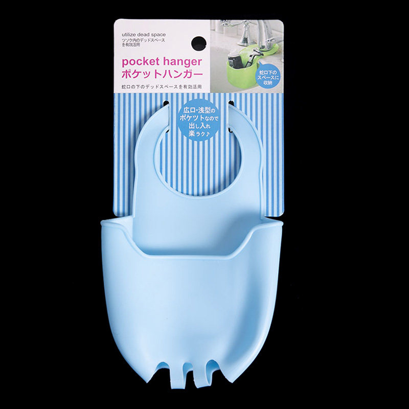 Kitchen sink faucet hanging basket washbasin small pendant storage drain pool put dishwashing wipe arrangement rack hanging bag