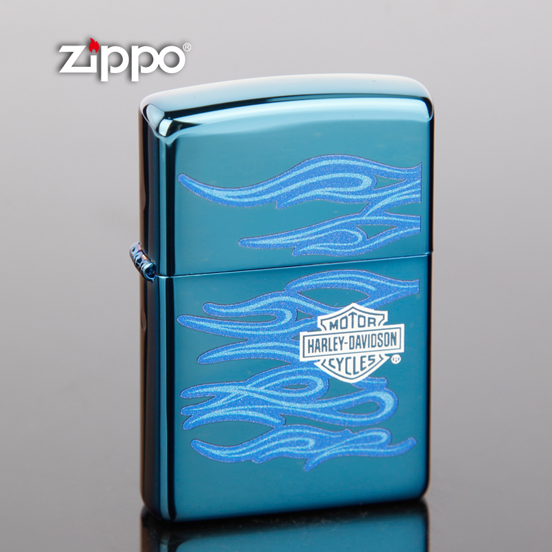 Original zippo lighter Blue ice classic Halley Blue Flame 20711 wind proof