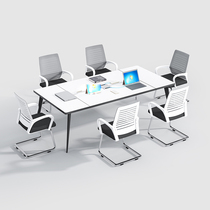 Office furniture conference room meeting table and chair simple modern small training reception table rectangular bar table