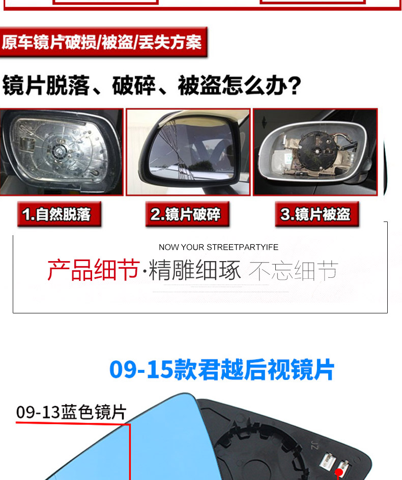 Buick Lacrosse Kính ngắm phía sau Mới và ống kính LaCrosse phụ tùng mazda chính hãng