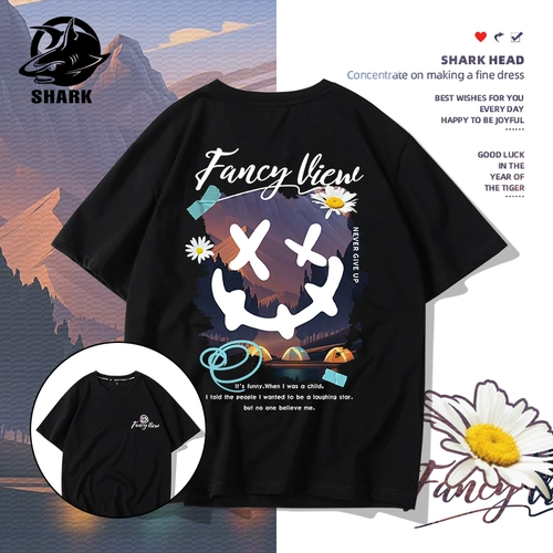 Летняя хлопковая футболка, трендовая парная одежда для влюбленных, короткий рукав, в американском стиле