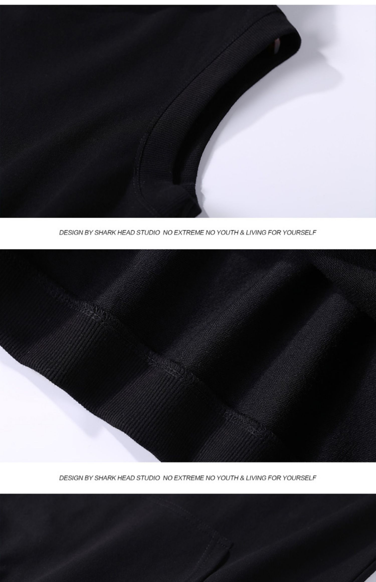 Thanh niên vest nam thương hiệu in cotton xu hướng cá tính sinh viên lỏng lẻo tay ngắn tay nam vest áo thun - Áo vest cotton bộ vest nam trung niên