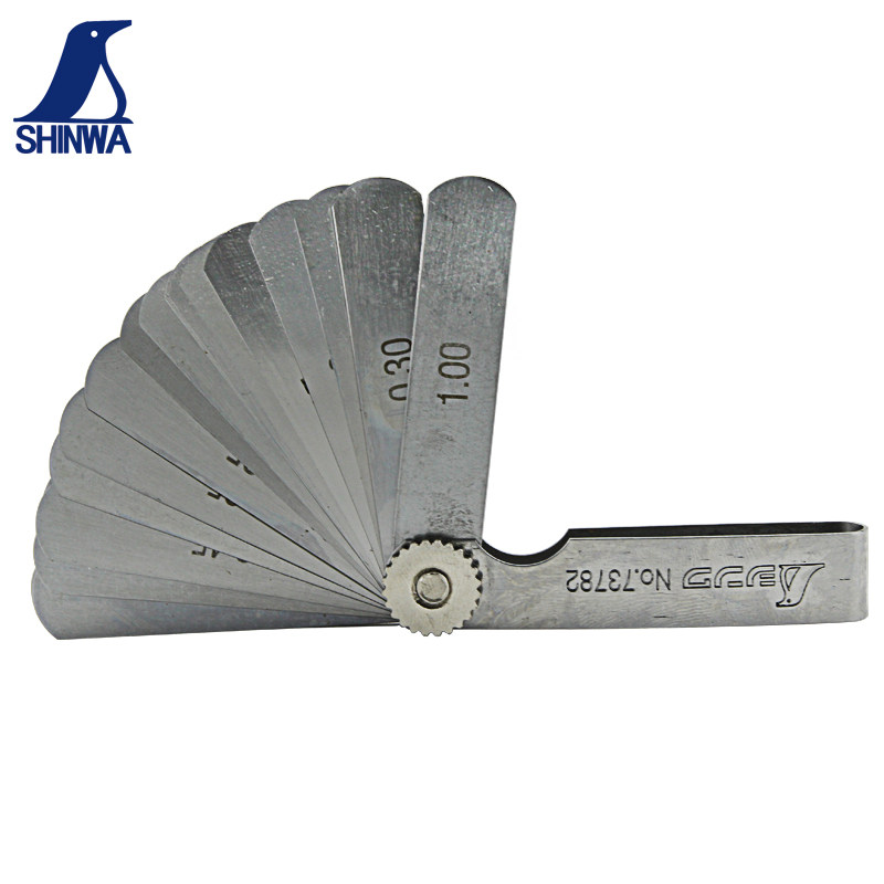 [USD 28.68] Japan SHINWA plug slot gap ruler stainless steel thickness ...