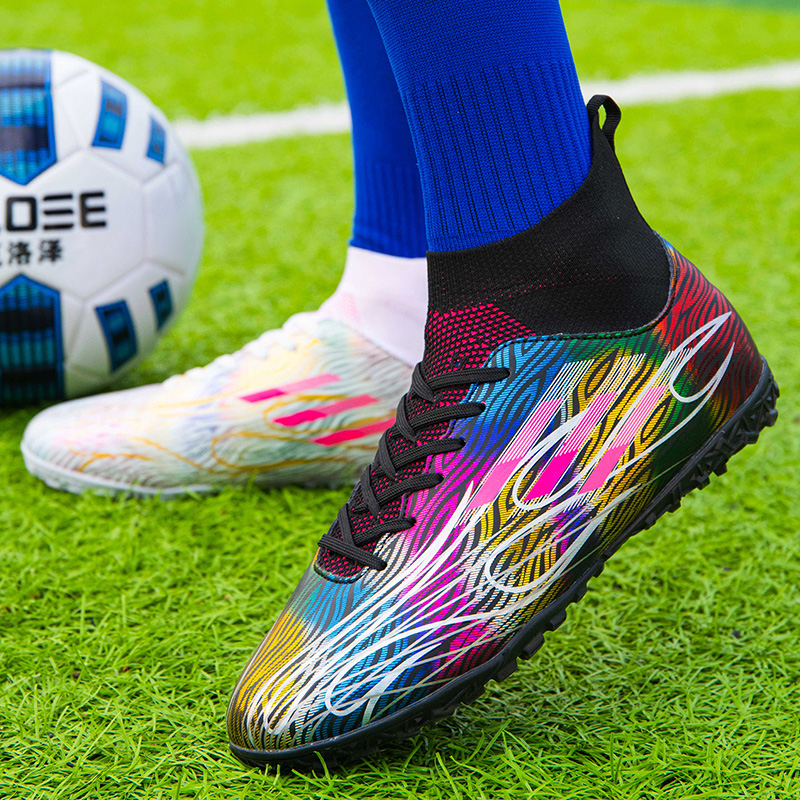 Mexicro Mandarin Ducks soccer shoes Men and women TF Broken Nails Ag Long Nails Children Boy student Adult training Little Li Zi