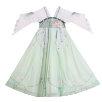 Girls Hanfu ancient style super fairy skirt summer childrens wear thin summer dress girls ancient costume skirt summer dress