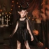Halloween Quần Áo Trẻ Em Cosplay Quần Áo Bé Gái Phù Thủy Bé Đầm Quỷ Nhỏ Áo Choàng Áo Choàng Trang Phục pyjama haloween Trang phục haloween
