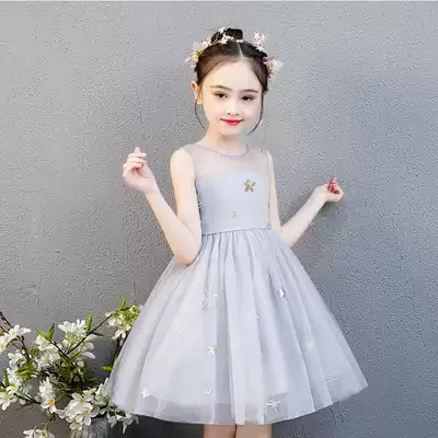 Princess dress girl dress summer dress 2021 new children's dress puffy gauze little girl foreign pie skirt