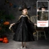 Halloween Quần Áo Trẻ Em Cosplay Quần Áo Bé Gái Phù Thủy Bé Đầm Quỷ Nhỏ Áo Choàng Áo Choàng Trang Phục pyjama haloween Trang phục haloween