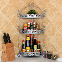 Multi-function blessing word kitchen shelf Living room document bathroom sundries finishing storage rack