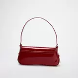 Красная модная сумка подмышку, ретро сумка на одно плечо, осенняя