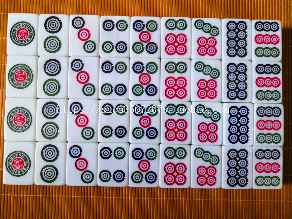 Gạch Mahjong 33 36 38 40 42 44 46 50 lớn trong nhà 108 112 136 thẻ hạng nhất - Các lớp học Mạt chược / Cờ vua / giáo dục bộ đồ chơi cờ vua